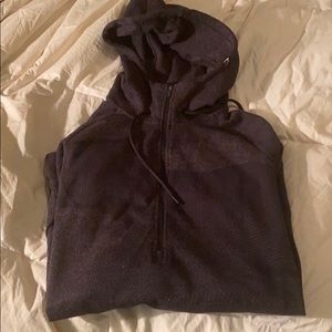 Black Gymshark 1/4 zip Hoodie Mens